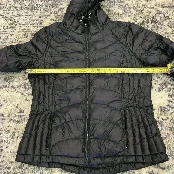 Calvin Klein puffer coat size large black packable lightweight zip down - Picture 8 of 9